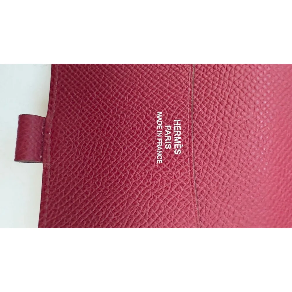 Hermès Hermes Agenda Cover Red Leather with Pen
